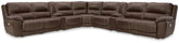 Prime Furniture - Ashley Furniture - Dunleith 9-piece Power Reclining Sectional - 9-piece Power Reclining Sectional / Chocolate - U71604S10